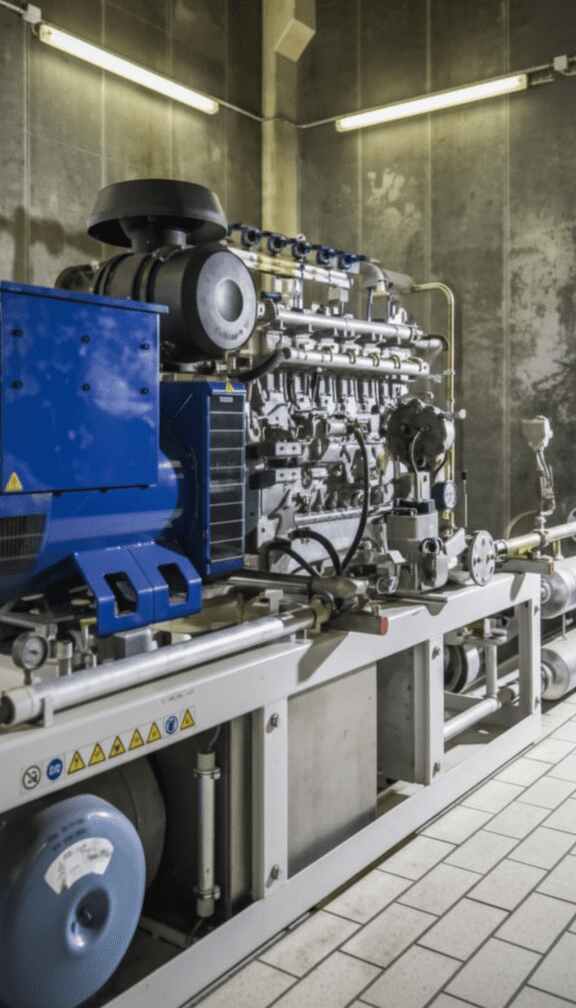 Der alte Gasmotor (80 kW)