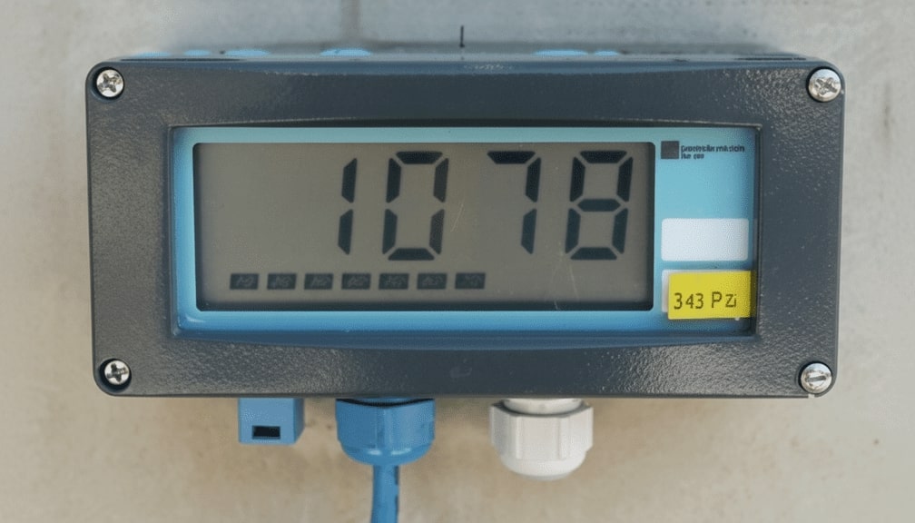 Füllstandsanzeige am Gasbehälter