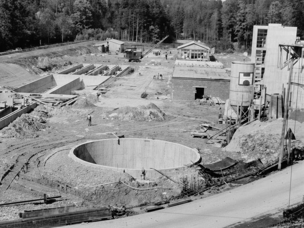 Blick auf die Gesamtanlage am 09.10.1963