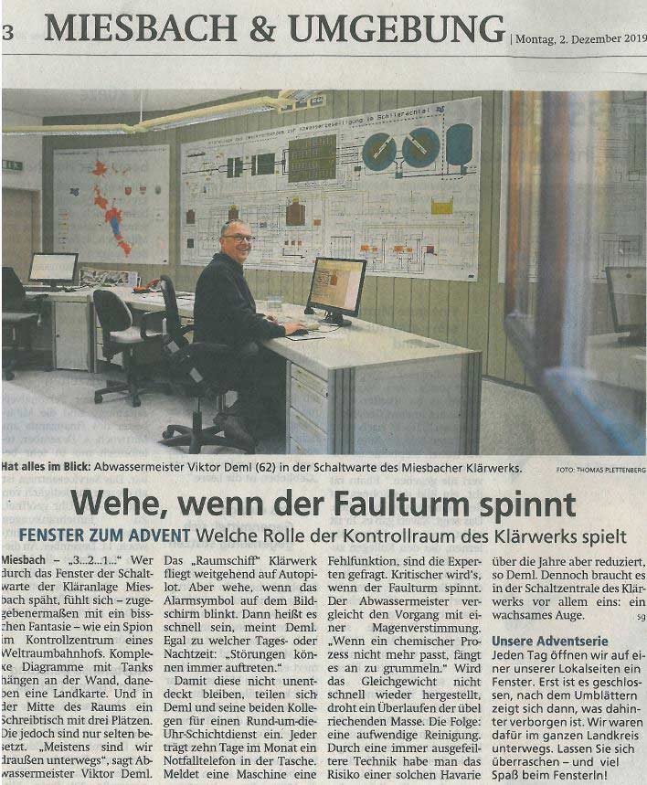 Wehe, wenn der Faulturm spinnt